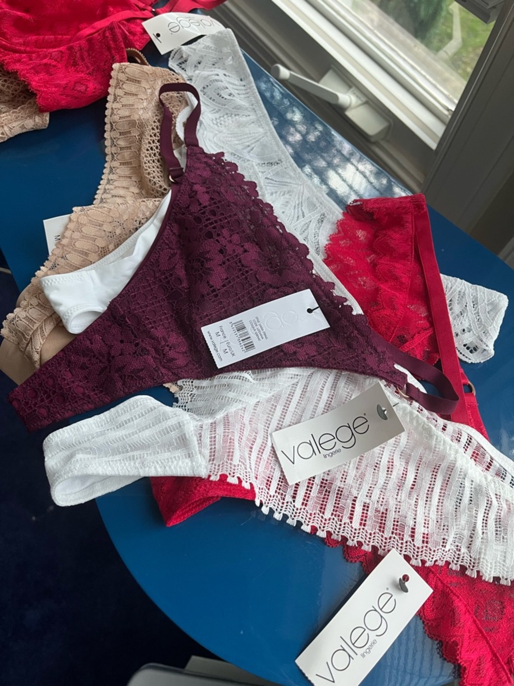 Valege Lace Bras and Thong sets lot -  42C FRANCE 10 pieces